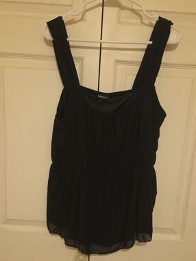 torrid Black Sleeveless Peplum Camisole